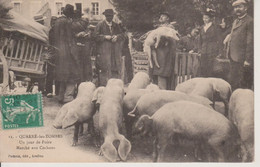 89 - QUARRE LES TOMBES - UN JOUR DE FOIRE - MARCHE AUX COCHONS - Quarre Les Tombes