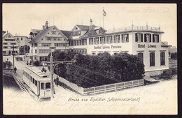 1907 Gelaufene AK Aus Speicher. Hotel Löwen Mit Eisenbahn. - Speicher