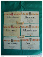 Etiquettes De Vin Anciennes Des Années 1920 /30. & Collerettes 1923/1926.  Ets RIDEAU à Bourgueil - Lots & Sammlungen