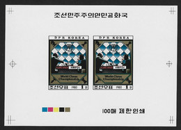 CHESS - North Korea 1980, MNH DELUXE PROOF K-K - Echecs