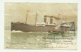 RED STAR LINE - ANTWERP-DOVER NEW YORK - VIAGGIATA  FP - Piroscafi