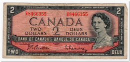 CANADA,2 DOLLARS,1961-72,P.76b,F - Kanada