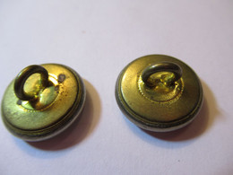 2  Boutons Anciens /Militaria Banque/ CREDIT Du NORD :/LILLE/Ancre & Grenade /1,5  Cm / Mi-XXéme   BOUT208 - Bottoni