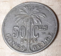 CONGO ALBERT I 50 CENTIMES 1926 - 1910-1934: Albert I