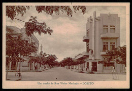 LOBITO - Um Trecho Da Rua Vieira Machado. ( Ed. Da Livraria Magalhães)  Carte Postale - Angola