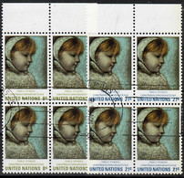 1971 U.N. Int Schools Block Of 4 Sc 224-5 / YT 213-4 / Mi 240-1 Used / Oblitéré / Gestempelt [zro] - Used Stamps