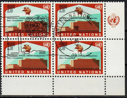 1971 U.P.U. Headquarters Berne Block Of 4 Lrc Sc 219 / YT 212 / Mi 235 Used / Oblitéré / Gestempelt [zro] - Used Stamps