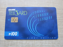 Globe Telecom Chip Phonecard, First Edition, P100, Exp.Date:June 30,2002, Used - Filippijnen