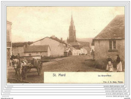 SAINT - MARD ..--   Grand' Rue . Attelage . 1905 Vers HERBEUMONT ( Mr DUMON , Gendarme ) . Voir Verso . - Virton