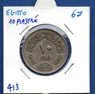 EGYPT - 10 Piastres 1967 -  See Photos - Km 413 - Egypt