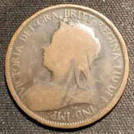 GRANDE BRETAGNE - ½ - 1/2 - HALF PENNY 1898 - Victoria - Old Head - KM 789 - C. 1/2 Penny