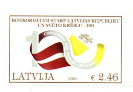 2022 - Vaticano - Concordato - Congiunta Con La Lettonia   +++++++++ - Unused Stamps