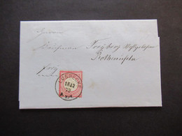 DR Großer Brustschild Nr.19 Mit Klarem Stempel K1 Lübbecke 18.12.1873 Vermerk Frey Nach Rothenufeln Mit Inhalt!! - Lettres & Documents