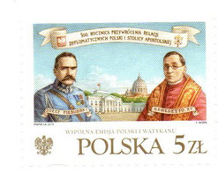 2019 - Vaticano - Relazioni Diplomatiche - Congiunta Con La Polonia   ++++++++++ - Unused Stamps