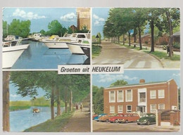 NL.- GROETEN UIT HEUKELUM. OLD CARS. JACHTHAVEN. GEMEENTEHUIS. DE LINGE. VOORSTE GEWIND. - Souvenir De...