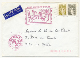 FRANCE - Enveloppe Affr Sabine(s) - OMEC Illisible + Aviso D'Estienne D'Orves / Océan Indien En Rouge - 1982 - Scheepspost