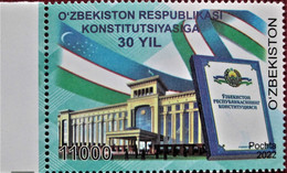 Uzbekistan  2022  30 Years Of The Constitution Of The Uzbekistan  1 V MNH - Uzbekistan