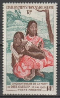 OCEANIE - 1953 - POSTE AERIENNE - YVERT N° 30 * MLH - COTE = 90 EUR. - GAUGUIN - Luftpost