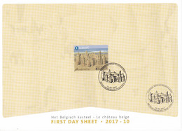 13   BL   2017-10 Belgique A5 FDS First Day Sheet  Europa Château Belge Bruxelles 1000 Brussel 12-6-2017 083910 - 2011-2014