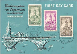 Saar - Sarre FDC 1956 YT N°355 à 357 - FDC