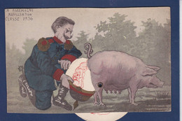 CPA Système à Roulette Non Circulé Pot De Chambre Chamber Pot Cochon Pig Satirique Caricature Kaiser Voir Dos - Dreh- Und Zugkarten