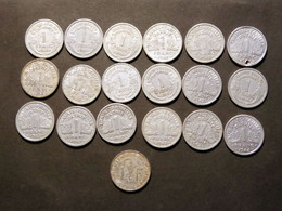 France Col 1 Franc 19 Pcs Alu - 1 Franc