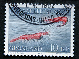 Greenland 1982   Marine Life, Deep See Shrimps   MiNr. 133    (lot E 2630 ) - Oblitérés