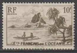 OCEANIE - 1948 - BELLE VARIETE D'ENCRAGE ! "LEGENDE FRANCAIS DE L'OCEANIE" YVERT N°197 * MH - Ongebruikt