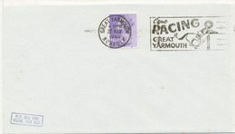 GB SLOGAN POSTMARKS  Come RACING At GREAT YARMOUTH / GREAT YARMOUTH / NORFOLK - Marcophilie