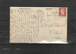 Olympische Spelen 1924 , Frankrijk - Postkaart Met Olympische Stempel ( Zie Foto's ) - Sommer 1924: Paris