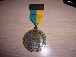 Médaille Marching Team Police - Politie - Anderlecht - 1986 - Sport - Belgique - Belgien