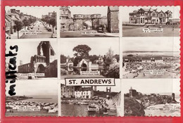 SCOTLAND FIFE    ST ANDREWS  MULTI VIEW RP Inc 18th GREEN GOLF HOLE Pu 1962 - Fife