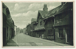 UK: Thomas A Becket Cottages, Tarring, Near Worthing (Vintage Postcard) - Worthing