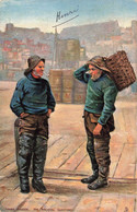 CPA Peche - Fisher Studies - The Fis(h)cal Question - Deux Pécheurs Sur Le Port - Pipe Et Panier - Oilette - Tuck & Sons - Angelsport