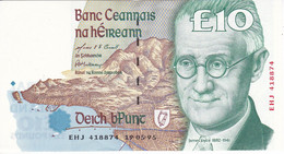 BILLETE DE IRLANDA DE 10 POUNDS DEL AÑO 1995 SIN CIRCULAR (UNC)  (BANKNOTE) - Ireland