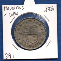 MAURITIUS - 1 Rupee 1950  -  See Photos -  Km 29 - Maurice