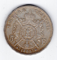 86 - FRANCE - Second Empire - Napoléon III Tête Laurée - 5 Francs 1868 A - 5 Francs