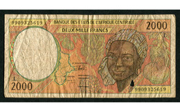 Etats De L'Afrique Centrale / Central African States 2000 Francs  - Gabon B (VG) P403L, B103L - Zentralafrikanische Staaten