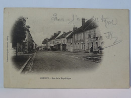 CPA 89 Yonne - CHEROY - Rue De La République - Cheroy