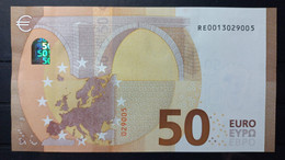 EUROPEAN CENTRAL BANK - GERMANY (RE) R034E4  50 EURO 2017 UNC, Signature Lagarde Serie RE0013029005 - 50 Euro