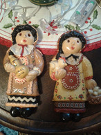 Vintage MARION ARISTEDOU MGA Cyprus Ceramic Clay Figurine Doll Wall Hanging Folk In National Costume Vintage Girl Retro - Sonstige & Ohne Zuordnung