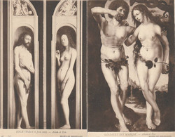 ADAM ET EVE NUS MUSEE DE BRUXELLES EYCK HUBERT ET JEAN VAN + GOSSAERT DIT MABUSE - Schilderijen