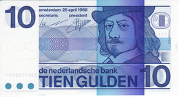 BILLETE DE HOLANDA DE 10 GULDEN DEL AÑO 1968 SIN CIRCULAR (UNC) (BANKNOTE)  FRANS HALS - 10 Florín Holandés (gulden)