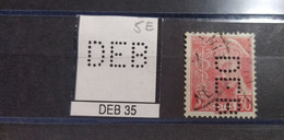 FRANCE DEB 35 TIMBRE  INDICE 5   PERFORE PERFORES PERFIN PERFINS PERFO PERFORATION PERFORIERT - Used Stamps