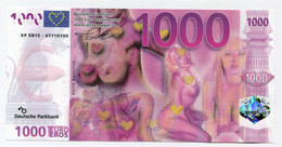 Billet De Banque érotique "1000 Euro/eros" Erotic Bank Note - Deutsche Parkbank - [17] Falsi & Campioni