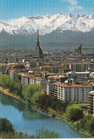 CARTOLINA  TORINO,PIEMONTE,IL PO-SCORCIO PANORAMICO-STORIA,CULTURA,MEMORIA,RELIGIONE,BELLA ITALIA,VIAGGIATA 1987 - Fiume Po