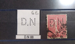 FRANCE D.N 88 TIMBRE DN88  INDICE 6   PERFORE PERFORES PERFIN PERFINS PERFO PERFORATION PERFORIERT - Oblitérés