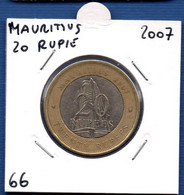 MAURITIUS - 20 Rupees 2007 -  See Photos -  Km 66 - Maurice