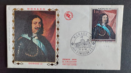 LETTRE PREMIER JOUR D'IMISSION 1969 MONACO AFFRANCHISSENT HONORE II 1604/1662 CAD PREMIER JOUR D'IMISSION 1969 MONACO - Briefe U. Dokumente