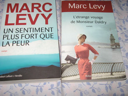 LOT DE 2 LIVRES MARC LEVY- GRAND FORMAT - Lots De Plusieurs Livres